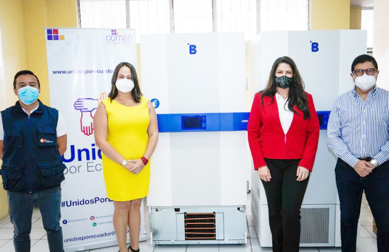 El Ministerio De Salud recibió apoyo de SIMED con Ultracongeladores para conservar las Vacunas Pfizer